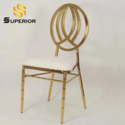 Wholesale Gold Metal Cross Back Chair Dining for Wedding Party