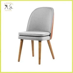 Modern Living Room Furniture High Back PU Leather Dining Chair Wooden