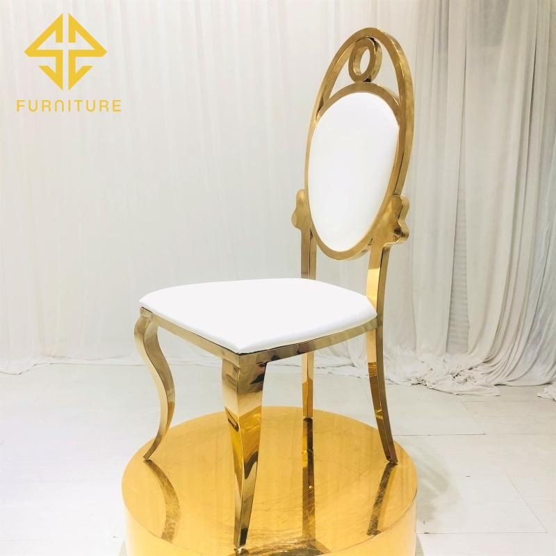 Hotel Furniture Royal Gold Staineless Steel Banquet Chair