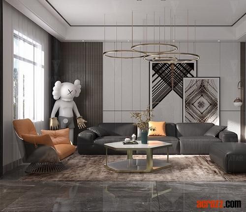 Modern Design Fabric PU Lounge Sofa Closs Chair