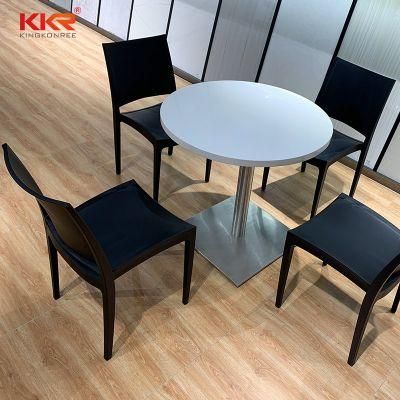 Modern Fast Food Restaurant Solid Surface Dining Table