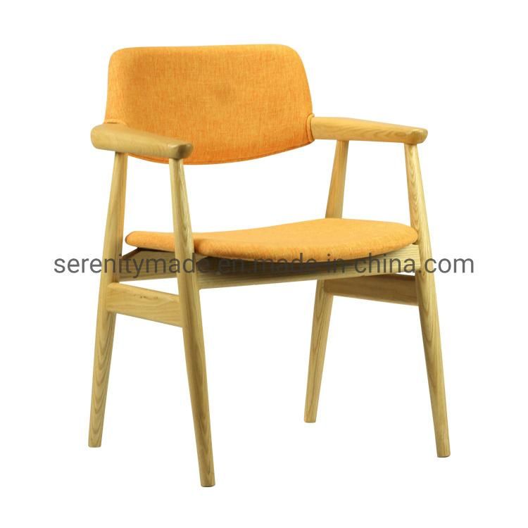 Modern Coffee Shop Chair Ash Wood Dining Chair