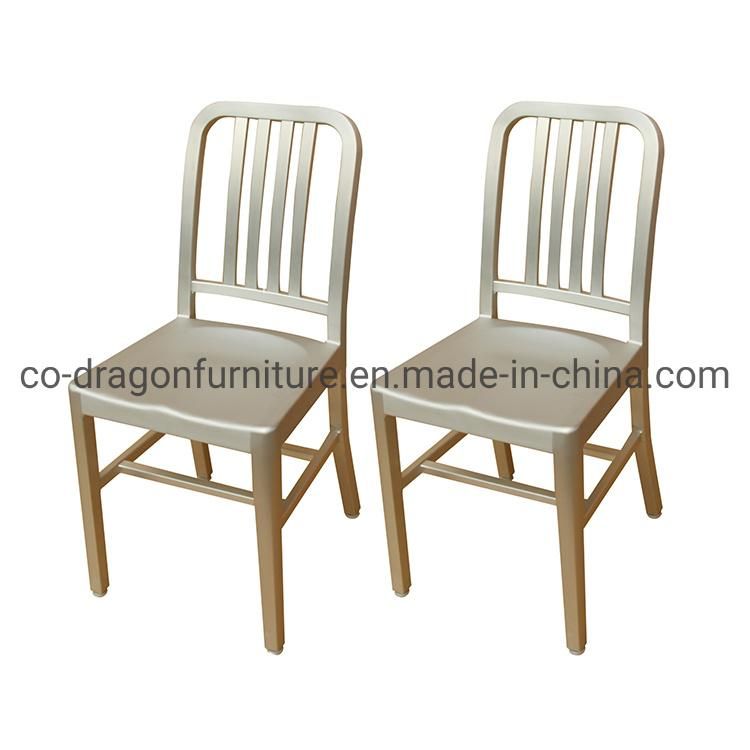 Fashion Wholesale Market Gold Steel Dining Chair for Banquet Furniture
