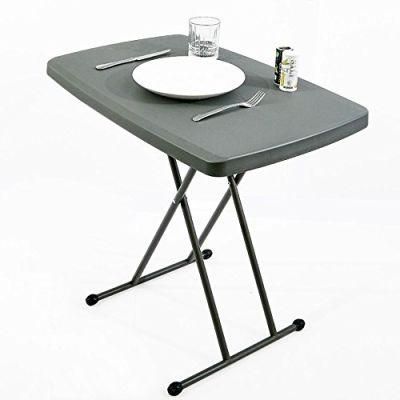 Powder Coated Steel Legs Adjustable Folding Table