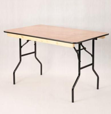 Outdoor Banquet Wooden Folding Rectangular Table M-X1805
