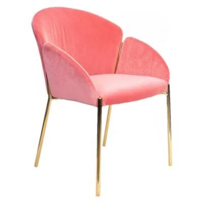 China Supplier Wholesale Italian Style Home Furniture Fabric Upholstered Seat Dining Chair