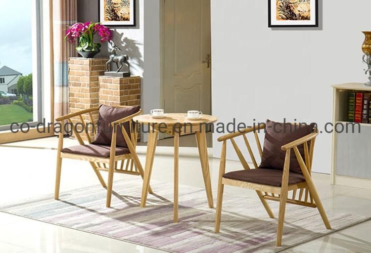 Modern Solid Wood Dining Chair with Arm for Dining Furniture