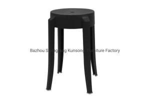 Chinese Factory Cheap Round PP Plastic Stool for Our Door Dining Room Restaurant