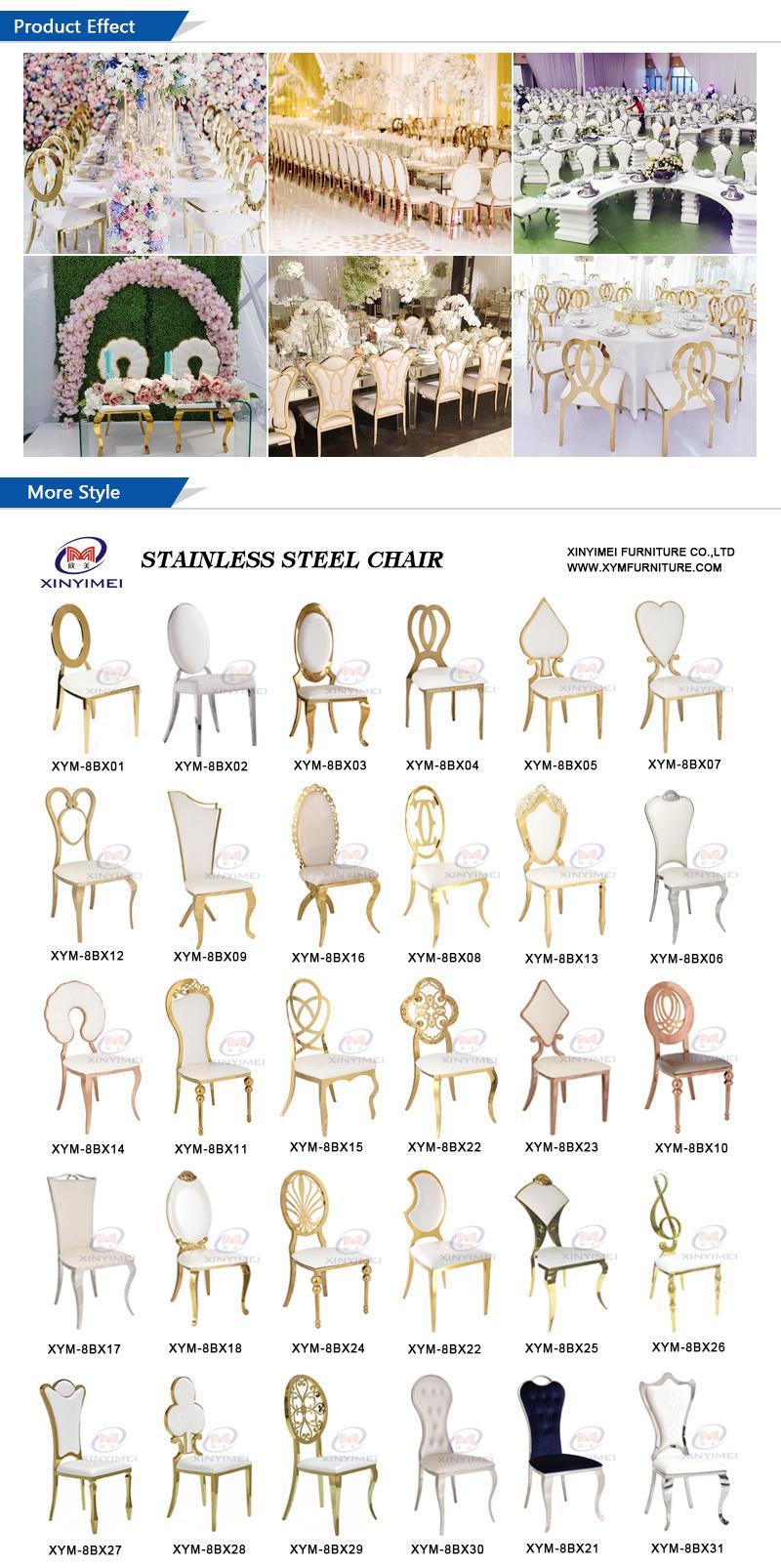 New Design High Back Gold Stainless Steel Chair (XYM-XG20)