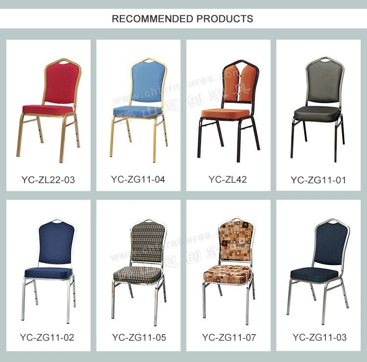 Yc-Zg36-03 Morden Paint Champaign Gold Frame Banquet Chair for Sale