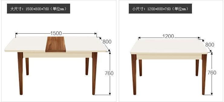 China Home Furniture Manufacturer Functional Dining Table