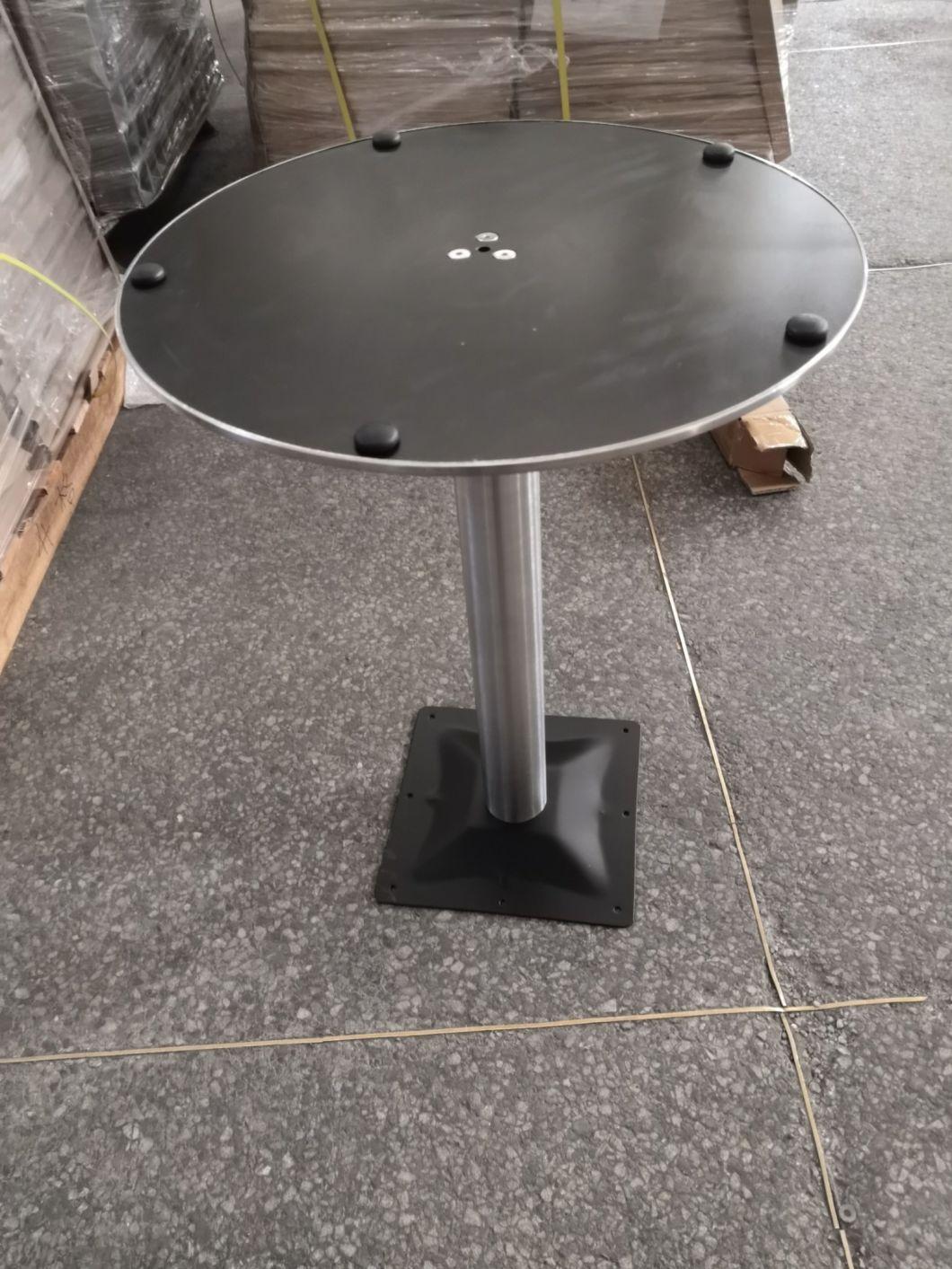 China Factory Restaurant Table Metal Leg Stainless Steel Outside Tables