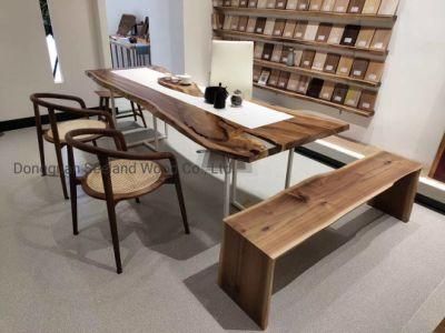 Live Edge Walnut Solid Woodworking Slab for Modern Furniture