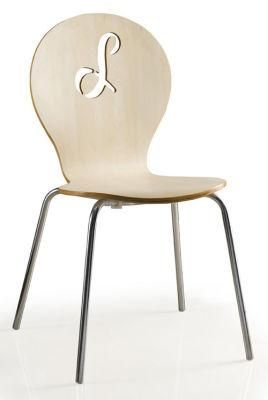 Stainless Steel Leg Fireproof Bentwood Dining Chair