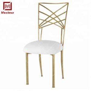 High Quality Gold Stainless Steel Frame Wholesale Wedding Chair