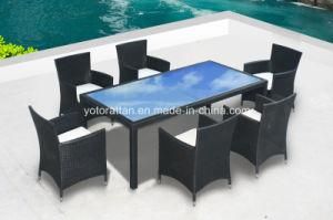 Rattan Dining Table for Outdoor with Aluminum (6212)
