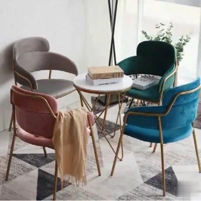 Wholesale Modern Home Furniture Set Restaurant Velvet Upholstered Dining Chairs
