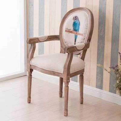 Hot Selling Antique Dining Chair with Armrest (M-X1161)