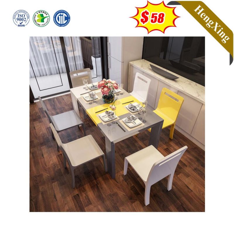 Modern Extending Wooden Dining Table Set Sit Chair Living Room Furniture Sets