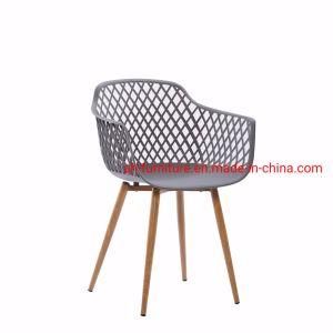 Plastic Chairs with Powder Coated Metal Leg
