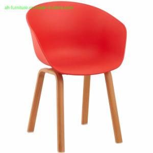 Italian Infant Industrial Plastic Living Chair with Metal Legs