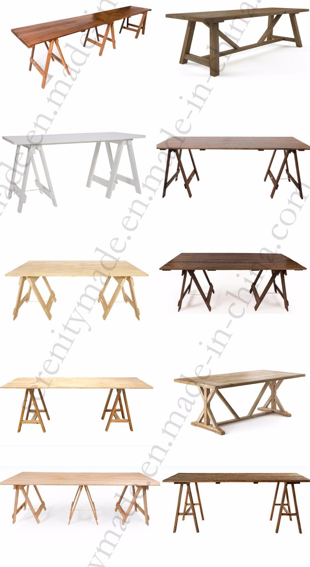 Antique Style Hotel Furniture Wooden Dining Table for Restaurant/Dining Room