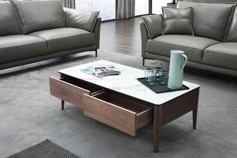 Italian Design Home Furniture Wood Coffee Table 917 Series