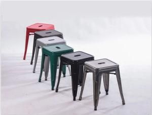 Modern Outdoor Furniture Multicolor Metal Paint Outdoor Dining Chair Restaurant Chair