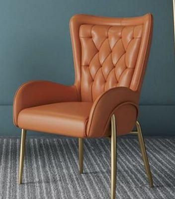 Luxury Modern Design High Back Velvet Fabric Single Leisure Accent Armchair Sofa Chair