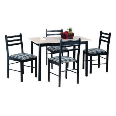 Luxury Dining Room Furniture MDF Board Top 4 Seater Restaurant Kitchen Dining Table Set