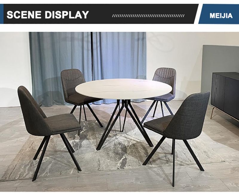 Luxury Round Marble Dining Table Set Furniture Imported Modern Dine Room Chaires Dining Tables