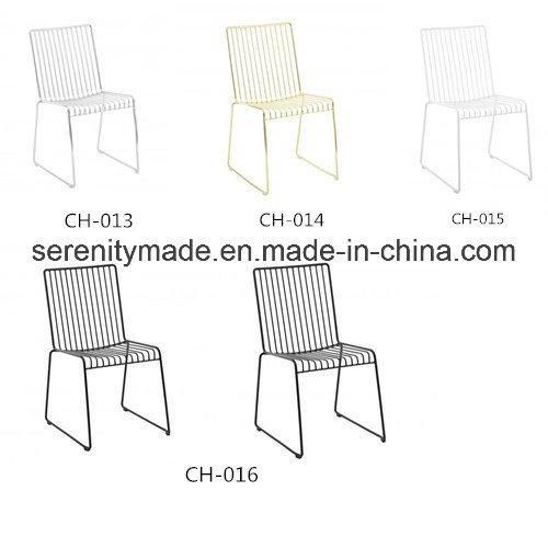 Event Hire Furniture Outdoor Stackable Metal Wire Dining Chair