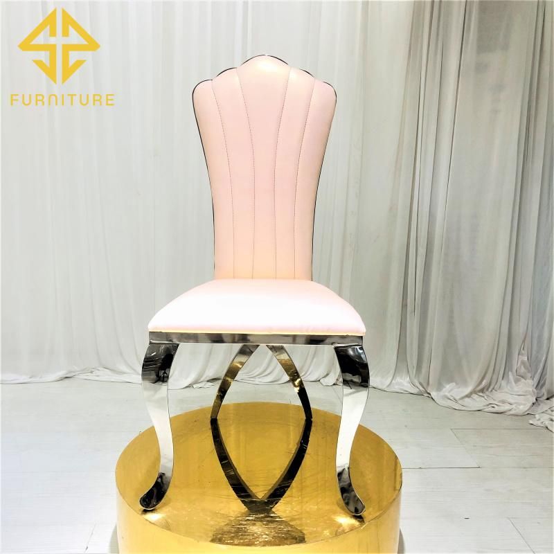 Elegant Hotel Banquet Furniture Upholstered Velvet Gold Dining Chair