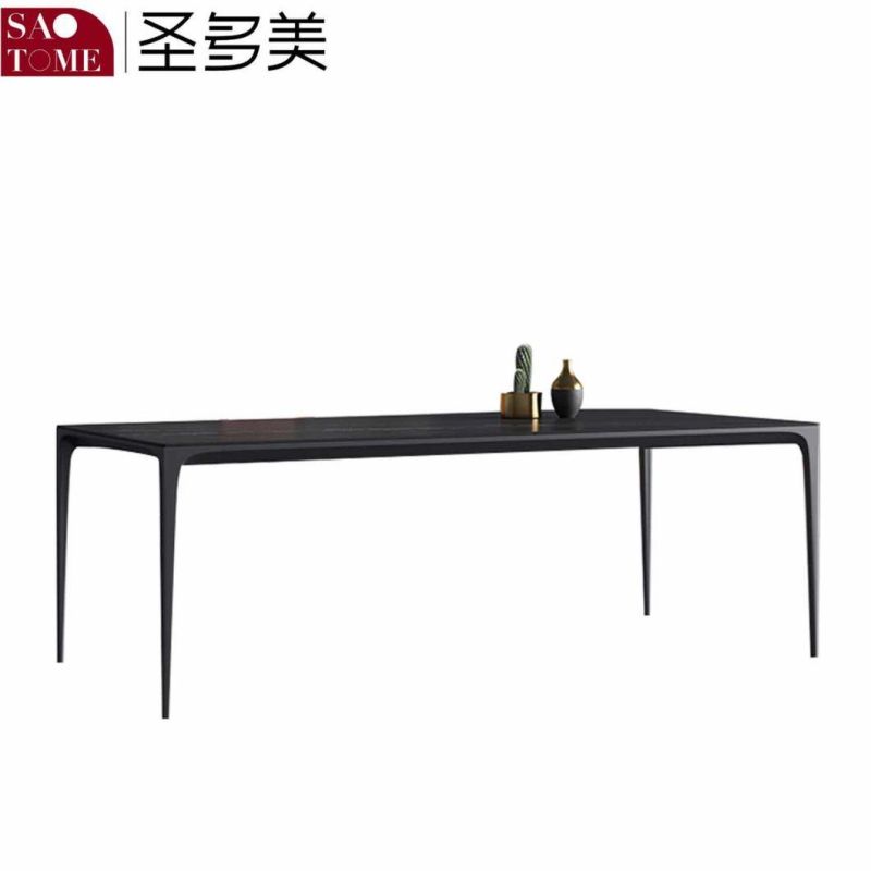 Modern Rock Furniture Aluminum Alloy Dining Table