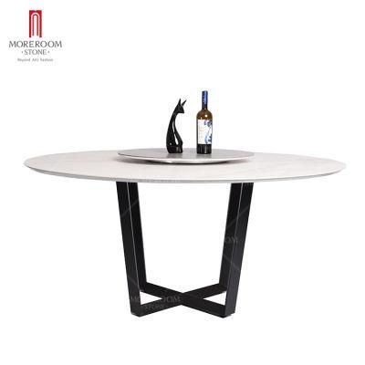 Modern Dining Room Furniture Round Sintered Stone Dining Tables