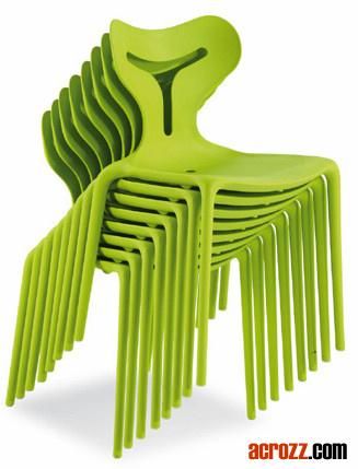 PP Plastic Dining Living Room Furniture Stacking Chair