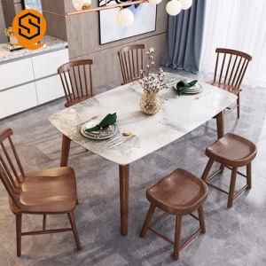 Ce Certification Artificial Stone Modern Corians Dining Table