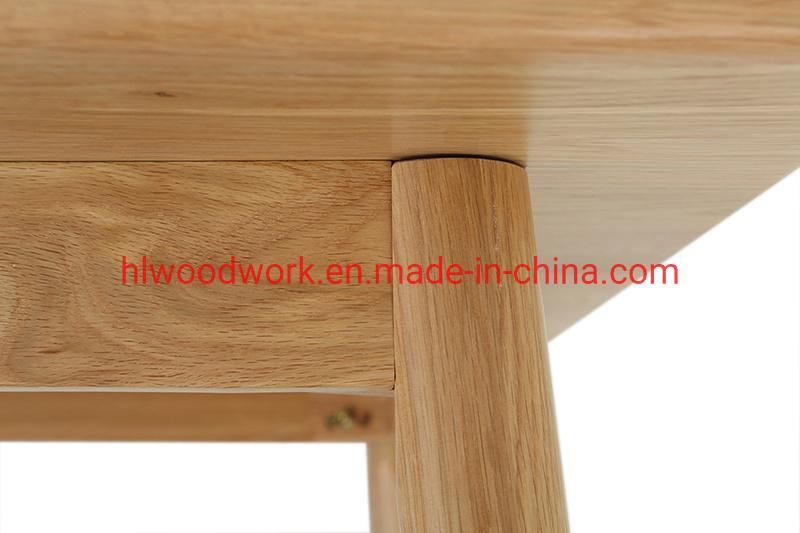 Large Rectangular Oak Wood Dining Table Dining Room Furniture/Home Furniture/Chair and Table Set/Table Furniture/Table for Studying Round Legs Dining Table