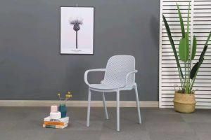 Outdoor Furniture Simple Style PP with Armrests Living Room Dining Chair Outdoor Dining Chair