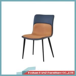 Hotel Restaurant Furniture Villa Living Room Design Solid Wood Frame Outer Fabric Soft Bag Dining Chair