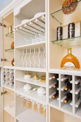 Aluminum Cocktail/Wine Cabinets in Kitchen Furniture with Bar and Plates Display LED