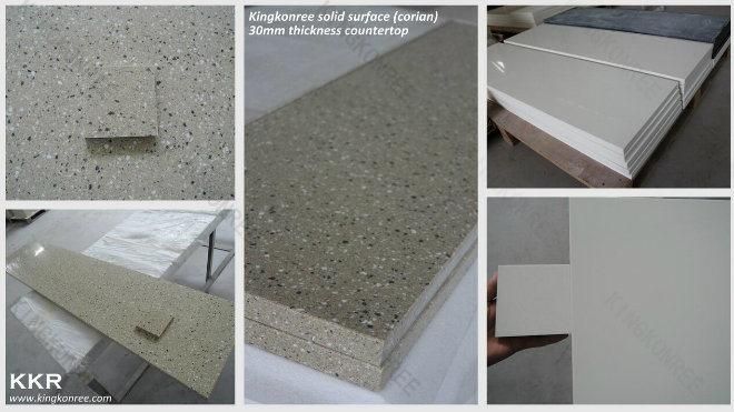 Hotel Furniture 4 Seaters Solid Surface Marble Top Dining Table