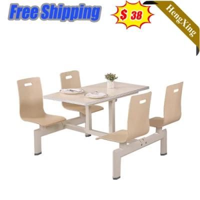 Modern Design Wooden MDF Wholesale Restaurant Living Room Furniture Matching Chair Sofa Set Dining Table