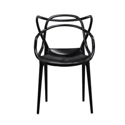 Modern Outdoor Furniture Simple Chair Plastic Dining Stackable Chair