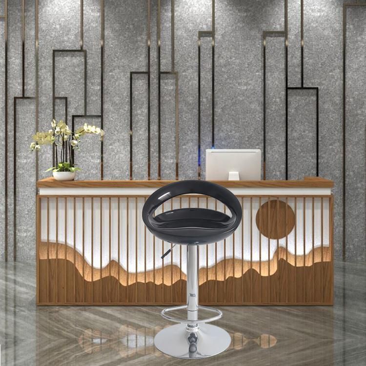 Nordic Metal Footstool Chrome Bar Stool