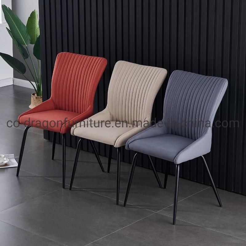 Wholesale Market Steel Dining Chair with Leather for Home Furniture