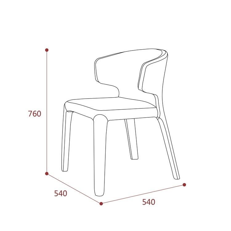 Modern Restaurant Dining Room Furniture PU Leisure Chair