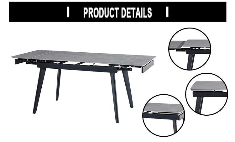 Free Sample Cheap Classic 4 Seater Modern Fiber Glass Top Dining Table Set/Dining Table and Chair