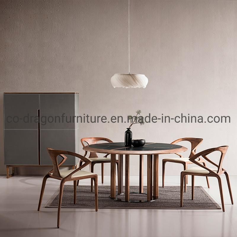 Modern Solid Wood Dining Chair with Arm for Home Furniture