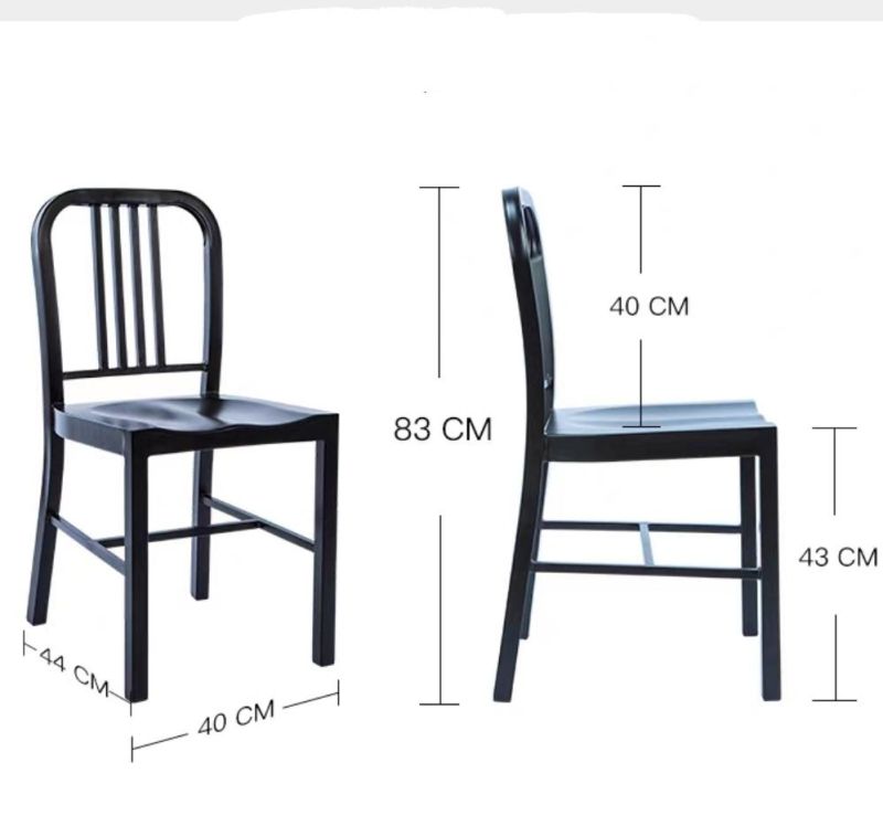 Morden Home Furniture Metal Dining Room Chair with Armrest